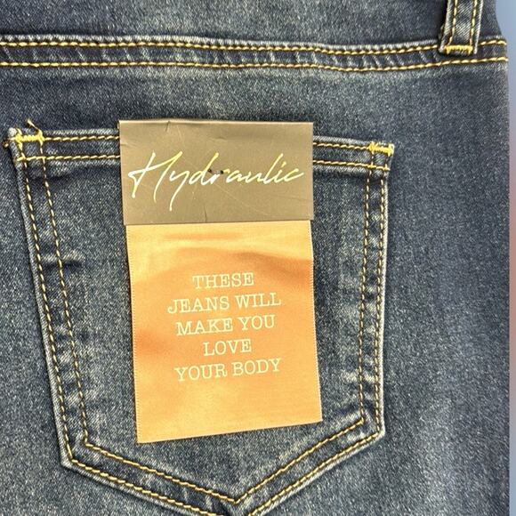 HYDRAULIC Women’s 6 MURRAY WIDE LEG Crop Blue Jeans - Picture 5 of 5